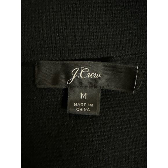 J. Crew Women’s Merino Wool Ella Long Sweater Blazer Size M Oversized Navy Blue - Picture 8 of 9